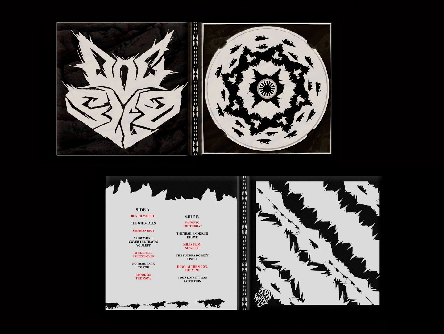 Dogsled CD mockups