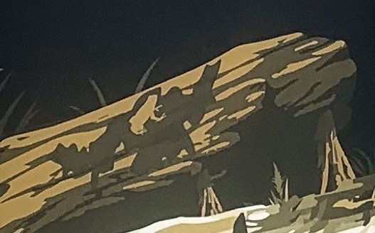 Close up shot of hidden reptile element