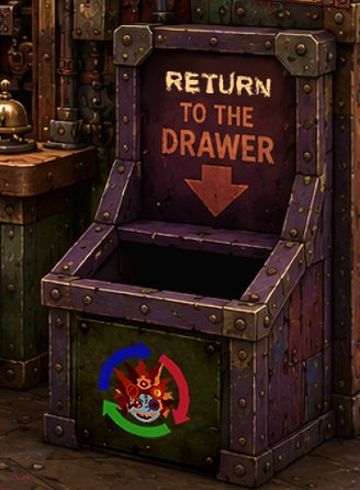 Return to the Drawer bin for unused materials.